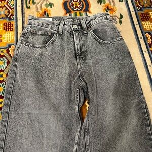 Zara Gray Wide Leg Jeans